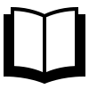 A logo of an open book
